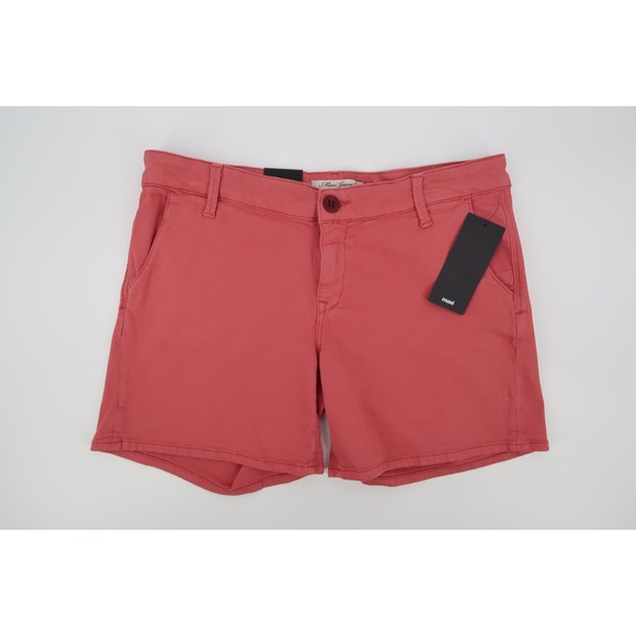 Mavi Jeans Pants - Mavi Women's Vienna Dusty Cedar Red Stretch Twill 5.5" Shorts Size 31 New‎